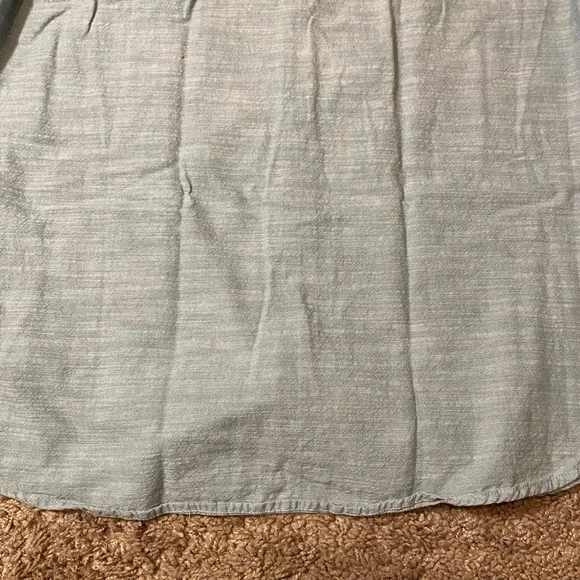 Hurley Surf Style Button Up Down Adult Mens Size Medium Blue Cotton Dress Shirt - Picture 9 of 9